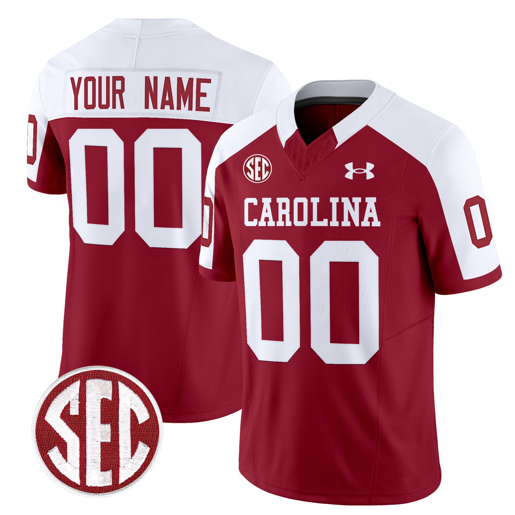 Men South Carolina Gamecocks Red 1980 Throwback Vapor Limited 2024 Custom NCAA Jersey style 1